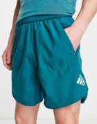 Adidas Training Design 4 Sport Shorts In Teal-green