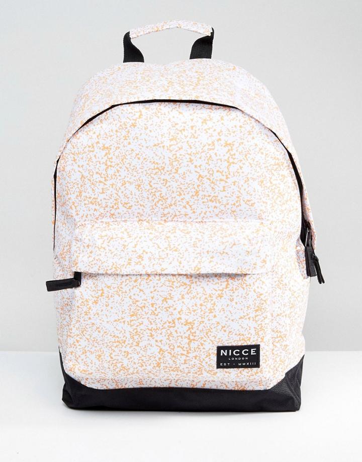 Nicce Noise Backpack In White - White
