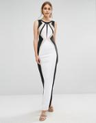 Forever Unique Ainsley Moncohrome Maxi Dress - Cream