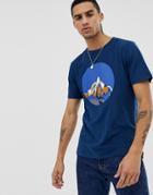 Hymn Mountain Print T-shirt - Blue