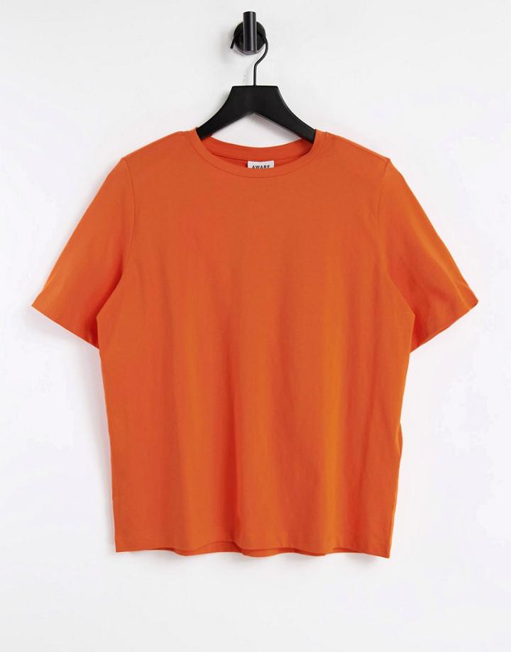 Vero Moda Aware Organic Cotton T-shirt In Orange