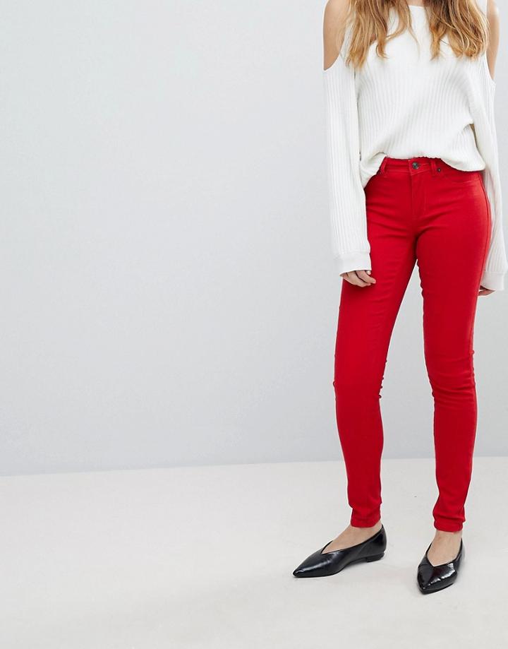 Jdy Skinny Denim Jeans - Red