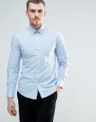 Celio Gingham Shirt With Button Down Collar - Navy