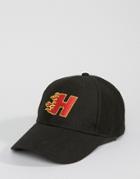 Heist Baseball Cap With Badge - Black