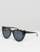 Minkpink Novelty Cat Eye Sunglasses - Black