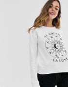 Asos Design Sweatshirt With Zodiac Print