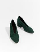 Vagabond Olivia Pointed Suede Shoes - Green