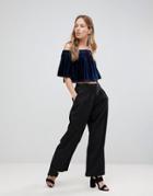 The Fifth Walky Talky Wide Leg Pants - Black