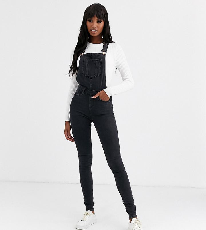 New Look Tall Overalls In Black