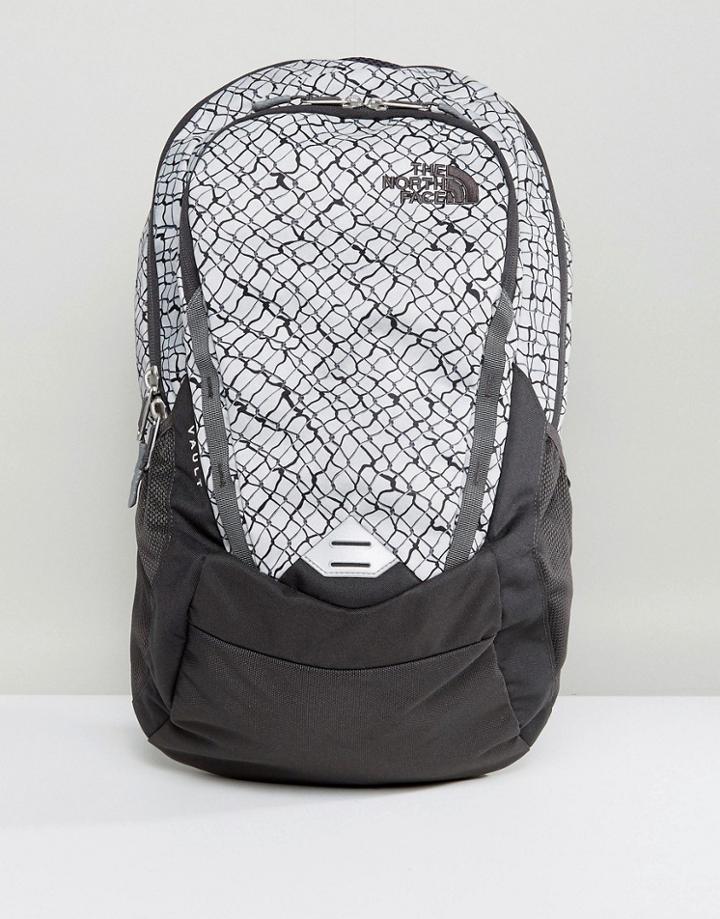 The North Face Vault Backpack 28 Litres In Gray/chainlink Print - Gray
