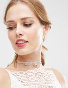 Asos Bridal Jewel Choker Necklace - Crystal