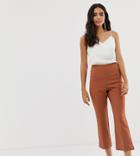 Miss Selfridge Kickflare Ankle Grazer Pants In Beige