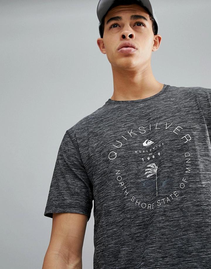 Quiksilver Radical Surf T-shirt In Dark Gray Marl - Gray