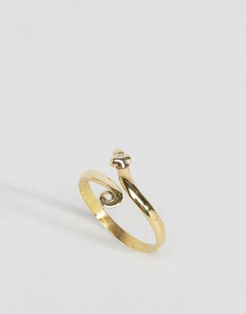 Rock N Rose Marcella Snake Ring - Gold