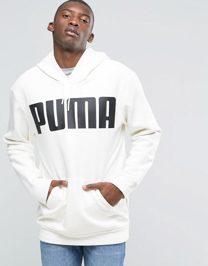 Puma Oversized Hoody In White - White