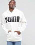 Puma Oversized Hoody In White - White