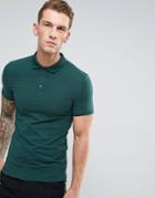 Asos Extreme Muscle Fit Jersey Polo - Green