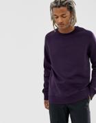 Weekday Paris Sweatshirt In Purple - Purple