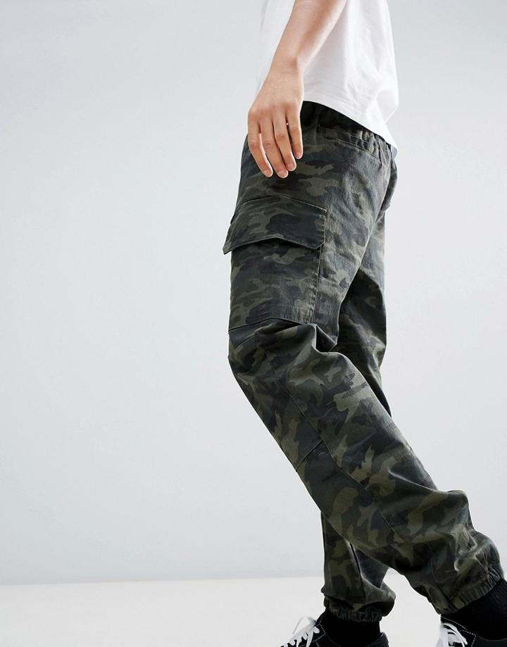 Sixth June Utility Joggers In Camo - Green