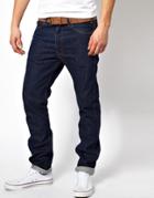 Levis Vintage Jeans 1960 606 Orange Tab Slim Fit Dark Wash