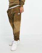Jack & Jones Originals Tie Dye Oversize Sweatpants In Brown - Part Of A Set