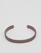 Asos Bangle In Bronze Finish - Brown