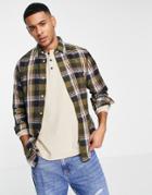 Tommy Hilfiger Icon Logo Soft Plaid Shirt In Black