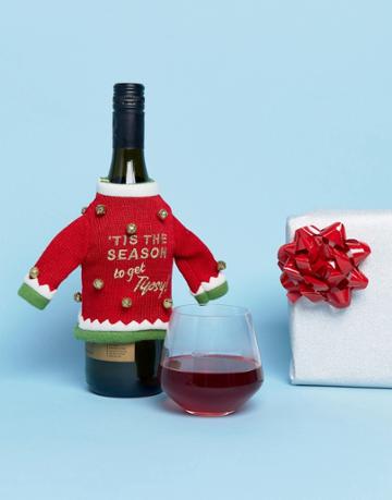 Paperchase Wine Holidays Sweater - Multi