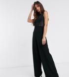 Jaded Rose Exclusive Jumpsuit With Cut Out Detail In Black