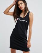 Champion Tank Dress With Script Logo - Black