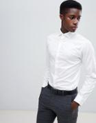 Jack & Jones Slim Fit Long Sleeve Shirt - White