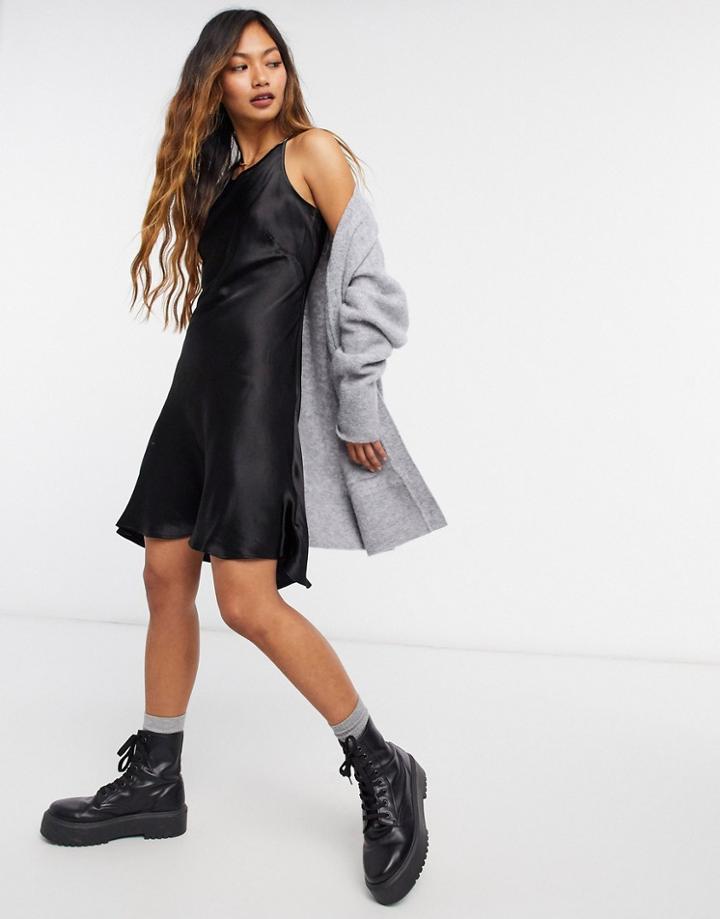 Asos 4505 Drop Armhole Vest In Cotton Touch-grey