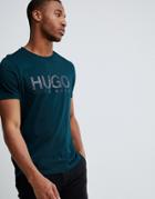 Hugo Dolive-u2 Logo T-shirt In Green - Green