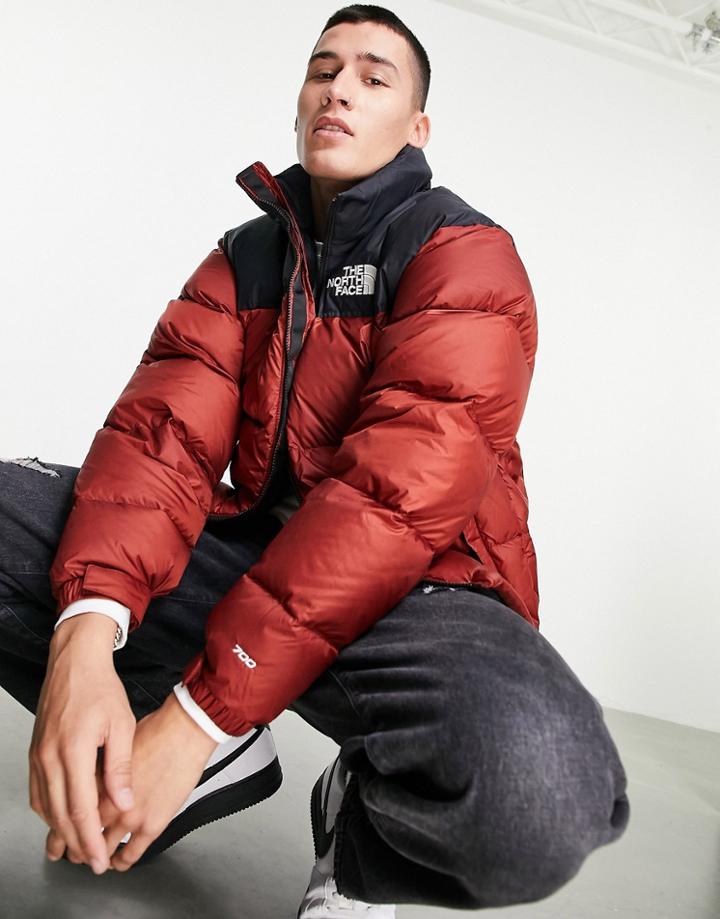 The North Face 1996 Retro Nuptse Jacket In Burgundy-red
