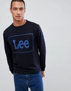 Lee Jeans Box Logo Sweater - Blue