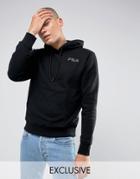 Fila Black Hoodie With Small Logo In Black Exclusive To Asos - Black