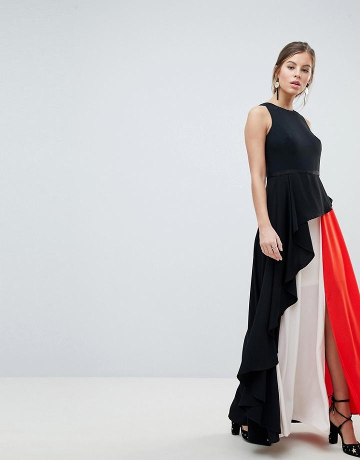 Coast Piper Color Block Maxi Dress - Multi