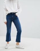 Weekday High Rise Crop Flare Jean - Blue