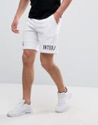 Jack & Jones Core Jersey Shorts With Hem Detail - White
