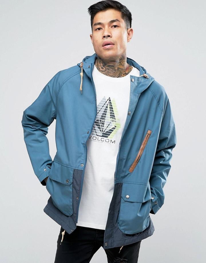 Volcom Wenson Hooded Parka Jacket - Gray