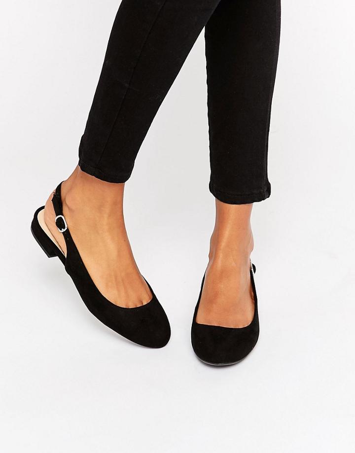 New Look Sling Back Pump - Black