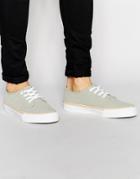 Asos Lace Up Sneakers In Gray - Gray