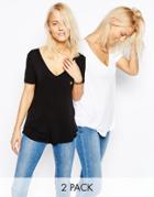 Asos The New Forever T-shirt 2 Pack Save 15%