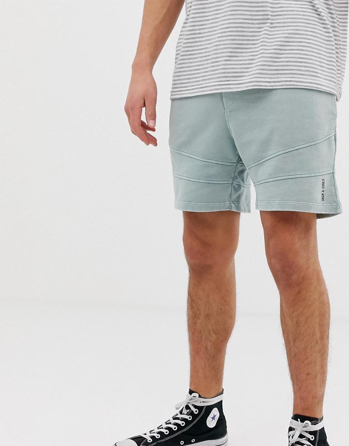 Jack & Jones Core Sweat Short With Drawstring Waistband-stone
