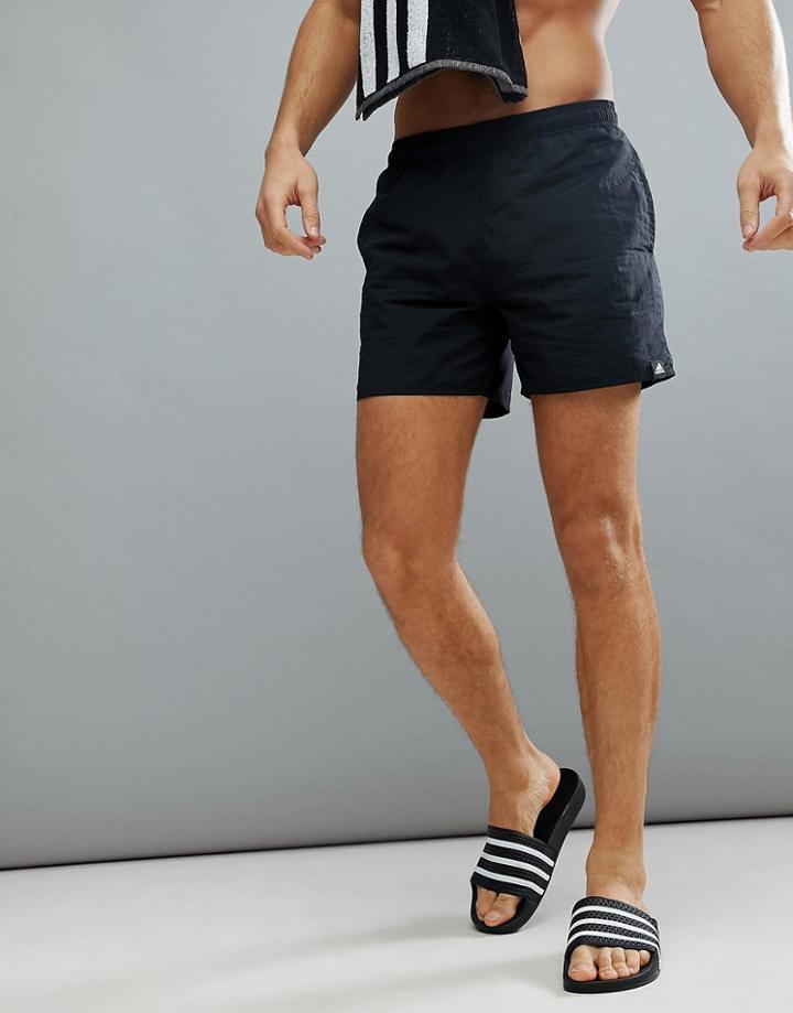 Adidas Performance Swim Shorts In Black Cv7111
