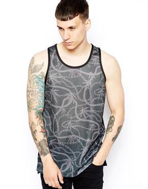 Crooks & Castles Basketball Tank With Chainleaf - Black