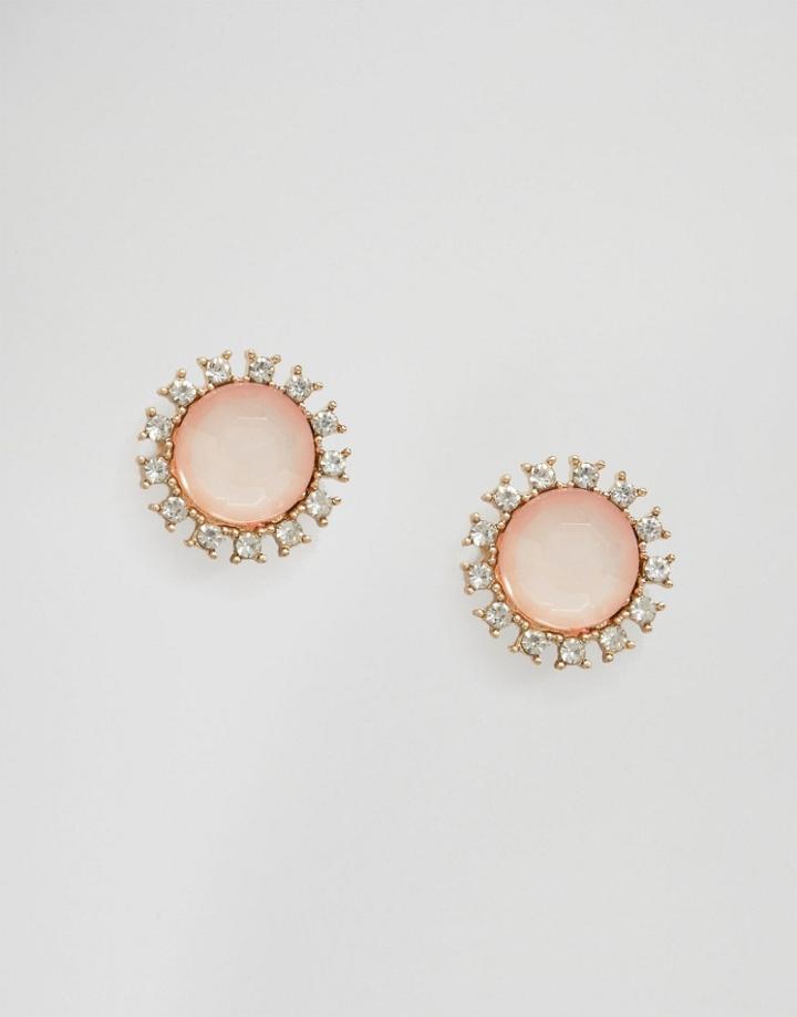 Pieces Pinna Stud Earrings - Pink