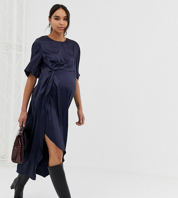 Glamorous Bloom Midi Dress In Tonal Jacquard