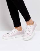 Truffle Collection Satin Sneakers - Pink