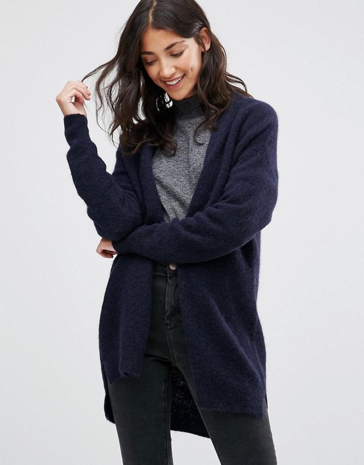 Selected Livana Open Knit Cardigan - Black